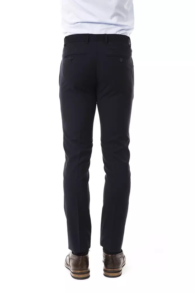 Uominitaliani Gray Wool Men's Pants